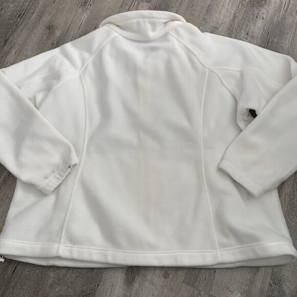 Columbia Benton Springs Jacket Full Zip Fleece Womens Plus 3X Ivory Cream - Picture 5 of 7